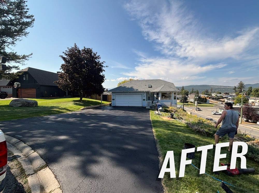 Driveway sealing Before